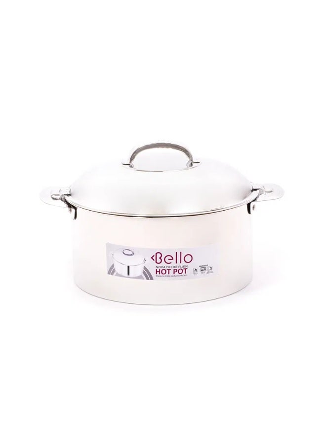 علبة طعام فضية سعة 5 لتر